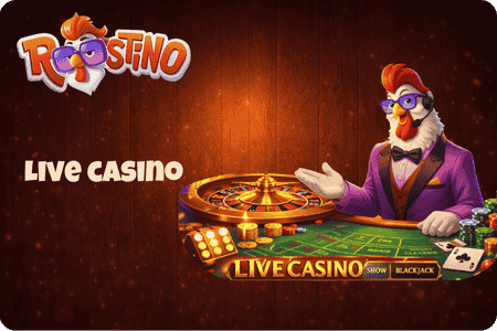 Live casino on Roostino
